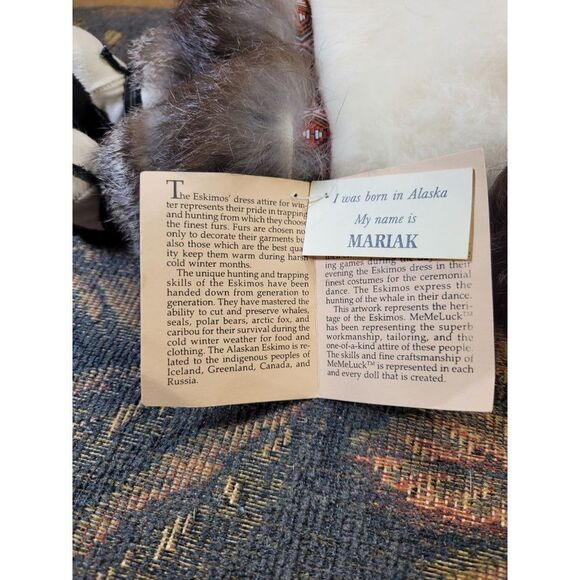 Collectible Memeluck Fur Porcelain Doll with Original Tags - Picture 10 of 11